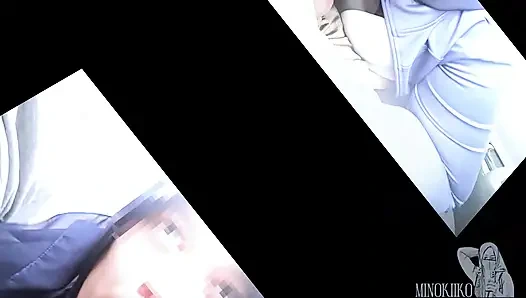 Asian Hijab Fitness Girl Doing Blowjob to Drink Cum For Boost Her Stamina In The Car - Minokiiko