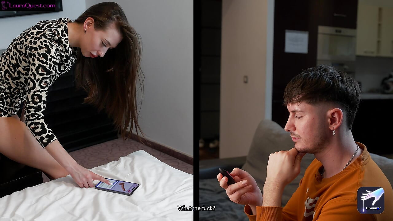 Unexpected Threesome With my Slutty Roommate - Luvmazer Thrusting Dildo