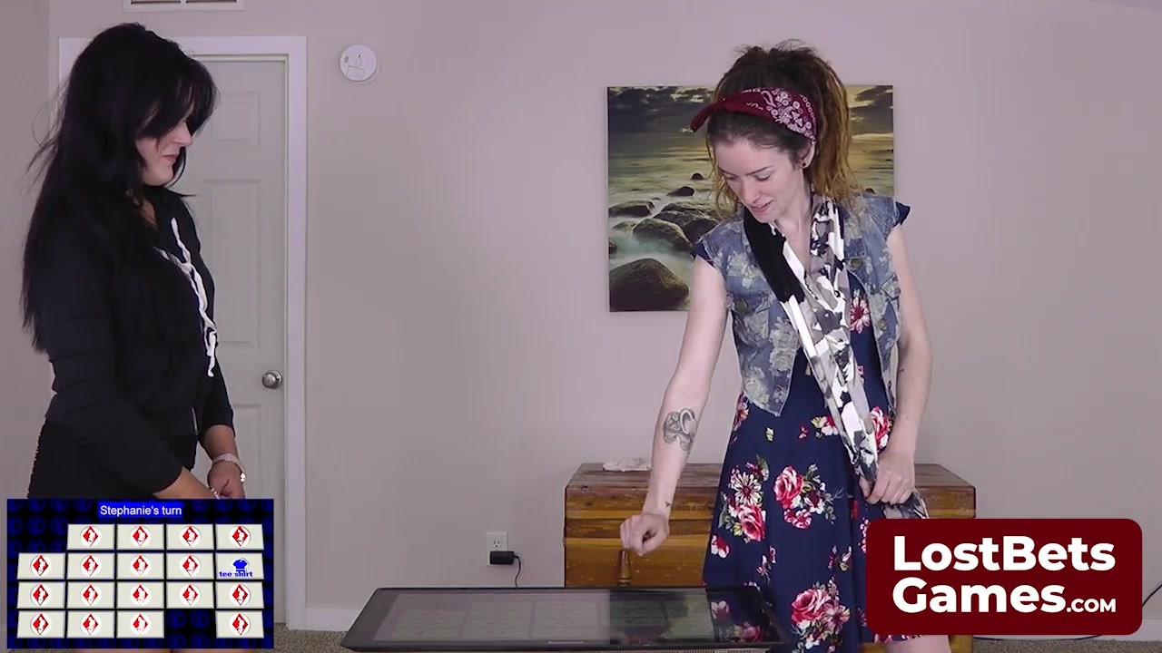 The Strip Memory loser must expose herself and pleasure herself