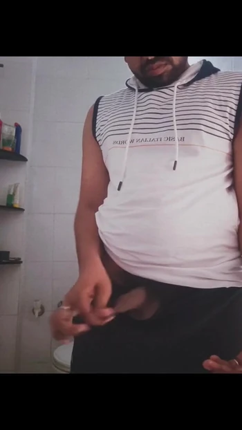 Key moment from "Watching fucking hard porn at home alone and then peeing long"