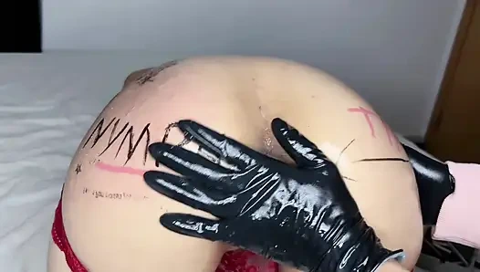 pounding hard all the way to the bottom of Blair Nymph's pussy