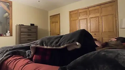 Stepdaughter Can't Sleep and Visits Her Stepdaddy in Bed