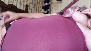 sissy jerking off and cumming