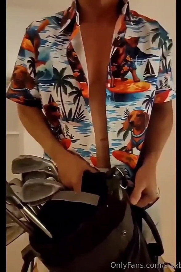 Big Cock Golf Cumshot
