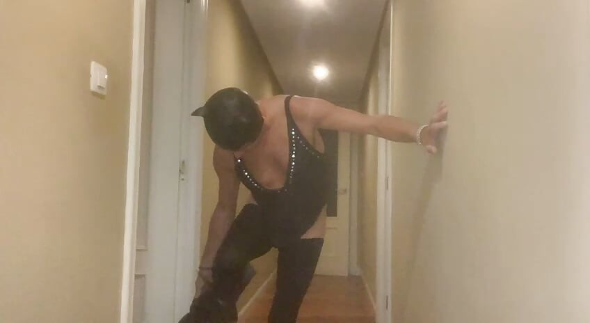 Parade around the house in my wife's new swimsuit