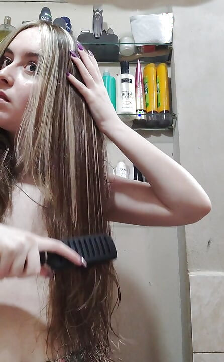 Eu sequei meu cabelo