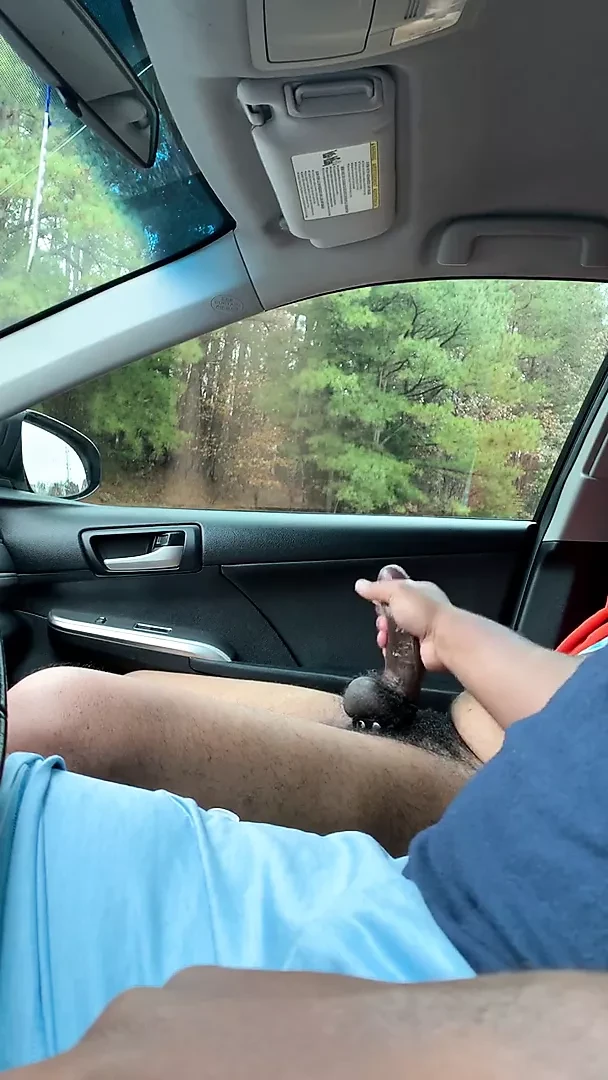 Stroking Dick in the Car