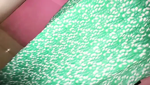 Arab Stepmom pee in toilet after sex with stepson