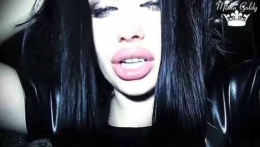 Komm in den hals von sexy hexe und werde geschluckt, fetisch!