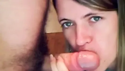 Webcam hottie swallows her bf's best friend's cum