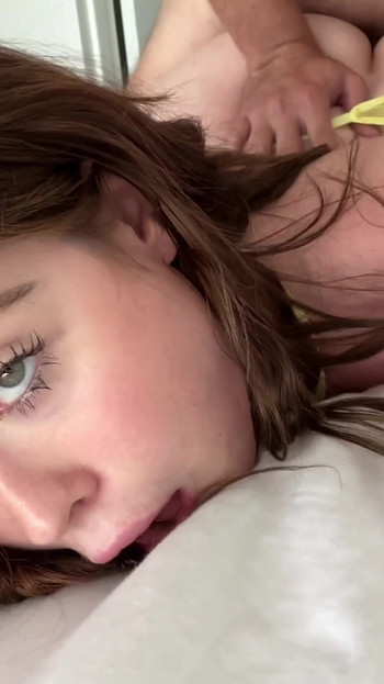 Captivating moment from "Flexible Redhead College Slut Gets Fucked SILLY By Roommate- Rosie Rider"