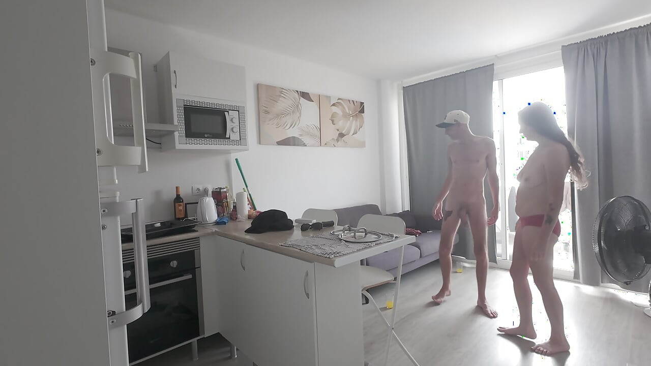 Risky - Sucking My Step Daddy's Big Cock Beside The Open Window And Receiving A Fuck And Facial In The Bathroom