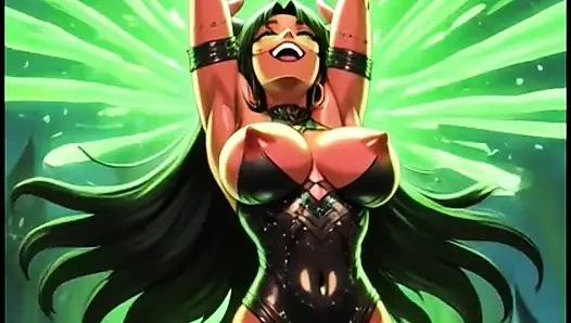 Dämon mit magischer kraft (Ai-animation)