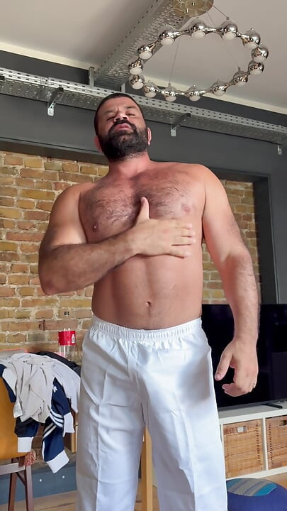 Karate Fighter Gets His Muscles Worshipped and Jerks off