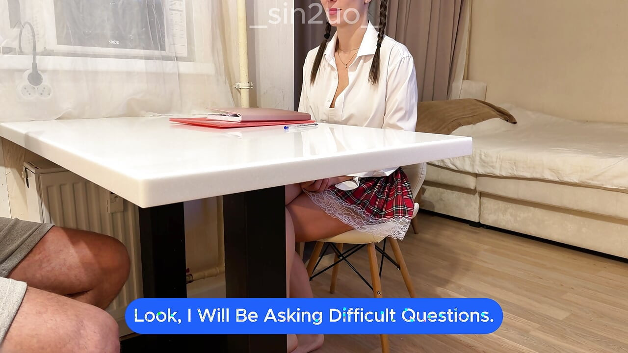 Part 1. The teacher, for retaking the exam, fucked the student hard in anal.
