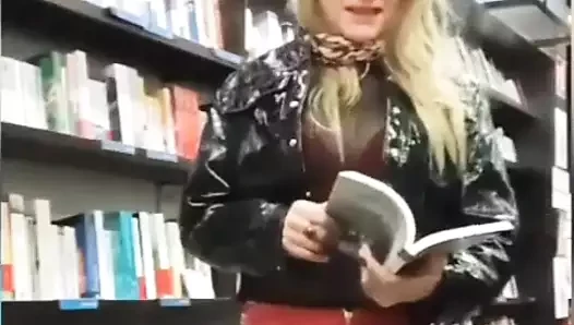 Vinyl Inflatable porn video – sissy goes shopping in vinyl outfit