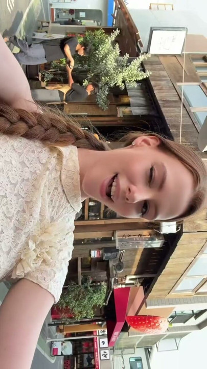 Exploring the charming streets while sharing a sweet smile