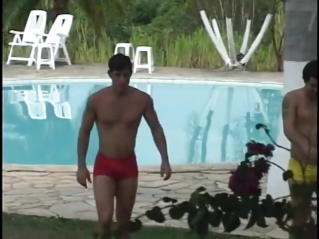 Horny tranny gives some femininity to this threesome with two other men