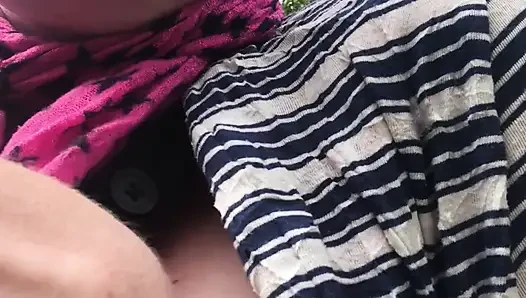 Outdoor Titty Play Whilst Walking in the Great Outdoors