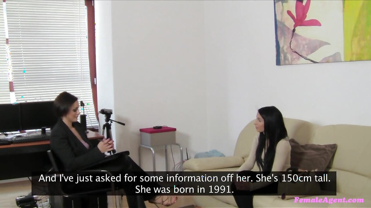 Female Agent - Slim Babe with Great Tits Surprised by a Strap-on Adventure