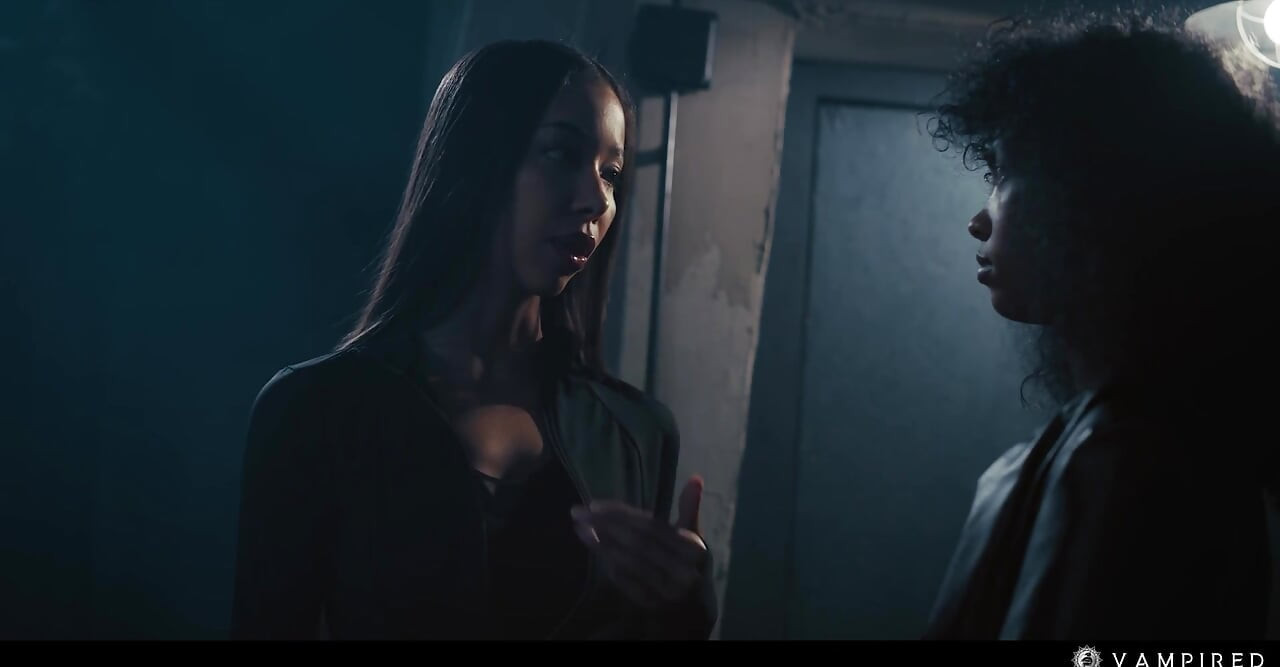 Ebony Vampire Seduces Female Mistress - Lesbian Hardcore Fantasy