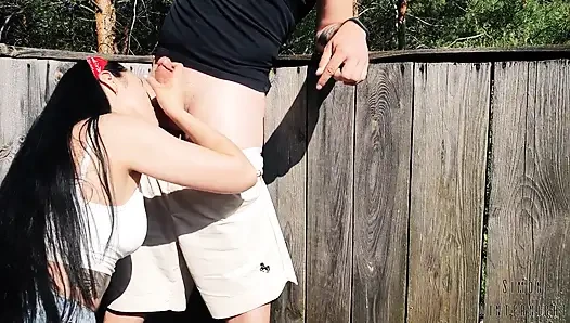 Behind the Scenes - Blowjob, Facefuck & Cum in Throat
