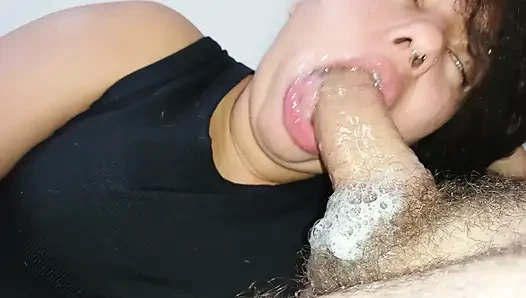 BUBBLING YOUR HOT SALIVA IN AN INSANE AND DELICIOUS BLOWJOB