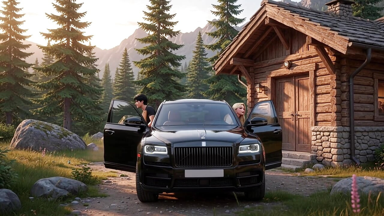 Một mình với mẹ kế trong cabin trên núi trong một đêm trước khi bố đến (AI Tạo ra)