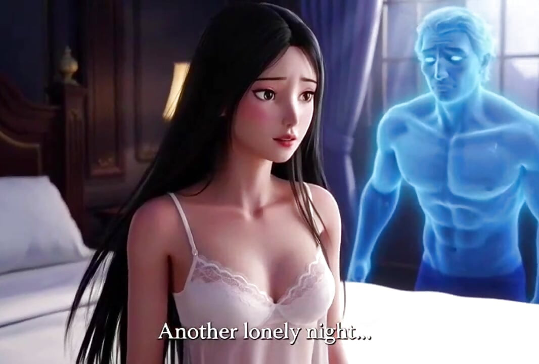 A lonely young beauty is haunted by a handsome ghost at night