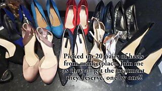 20 Pairs of High Heels Picked up from Marketplace ready to be used!!!