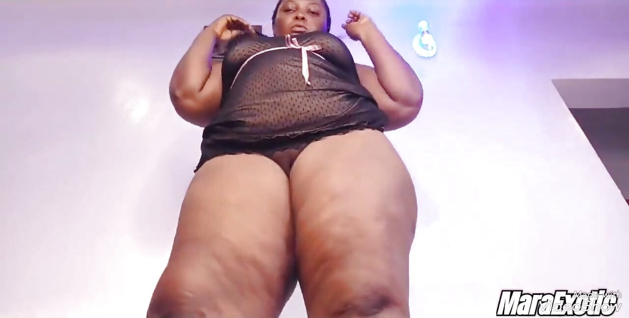 Fat Booty Ebony MILF Solo Orgasm  Full Video on Red - Mara Exotic