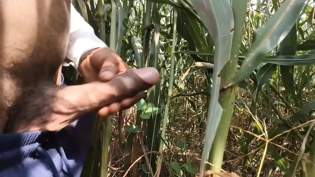 Village Twink Jerking Big Cock Outdoors