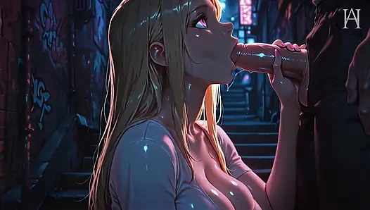 ATKINS HEAVEN - Unerättliche schönheit wird in einer hinteren gasse hart geritten