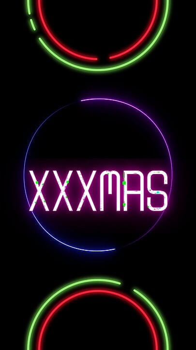 크리스마스 트리 엘프 부푼 주위에 메리 크리스마스 록킨