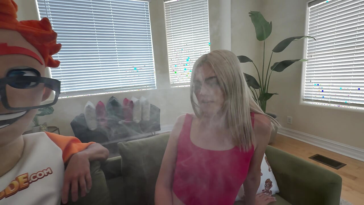 I helped Gracey Snow quit vaping by stuffing her shaved pussy with big dick and cumfacial