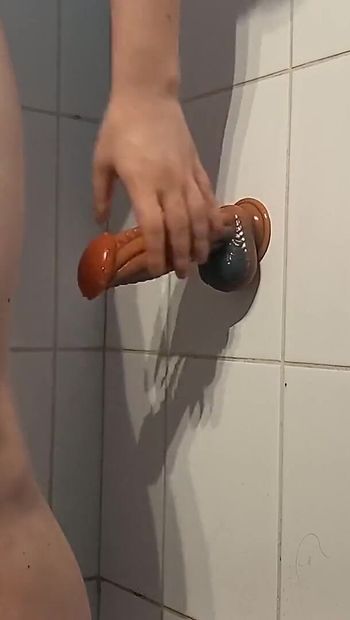 Sissy Sucking Monter Cock and Tasting Ass