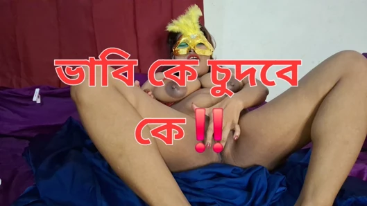 Bhabhi shows off her pussy juice and milk by squeezing it out alone in her room