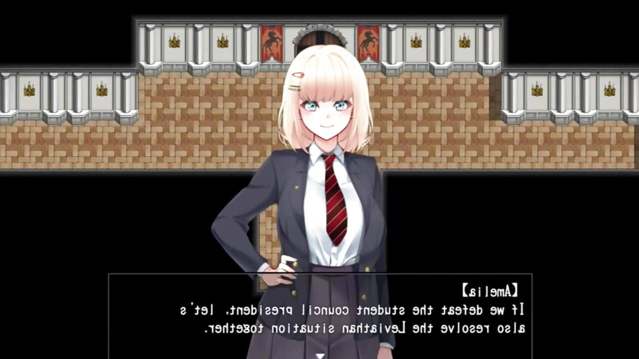 Amelie falls over and over again An endless week in Magic Academy hentai game sex dance ahegao fuck hard dildo