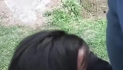 Part 2 - Desi outdoor sex with a stranger girl in the jungle.