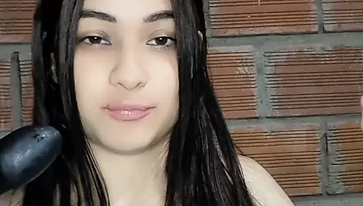 Face of an Indian girl while being fucked from behind