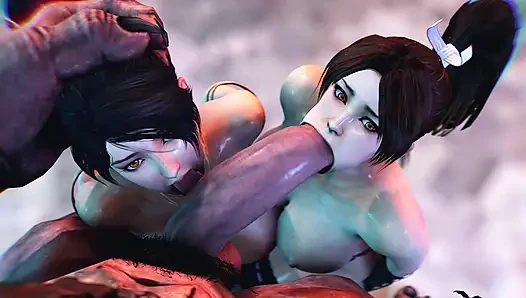 Mai Shiranui Hardcore Training Threesome FFM (3D Anime) Exclusive