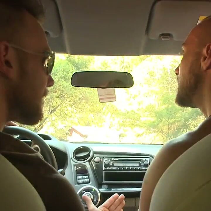 Ripped Stud with a Big Cock Carjacked and Edged in the Wilderness