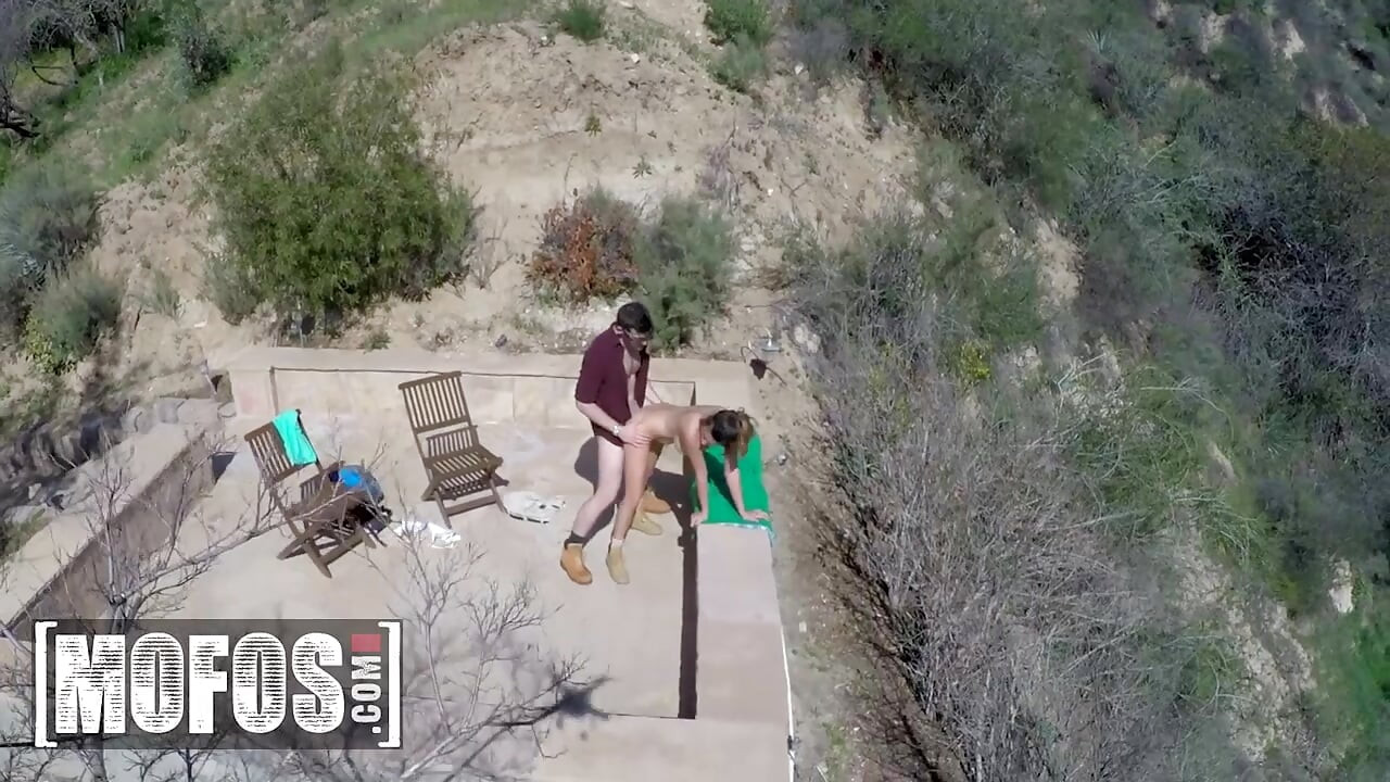 MOFOS - Danica Dillon Gets Her Shaved Pussy Taken In The Open While A Drone Captures It All