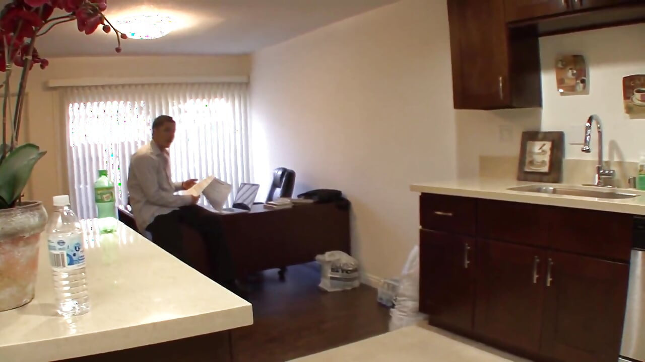 Blonde teenager gets her pussy fucked hard by her big cock stepdad