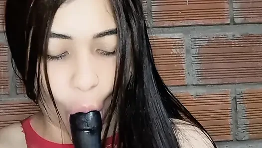 Stepmom helped her stepson cum quickly in her panties before work
