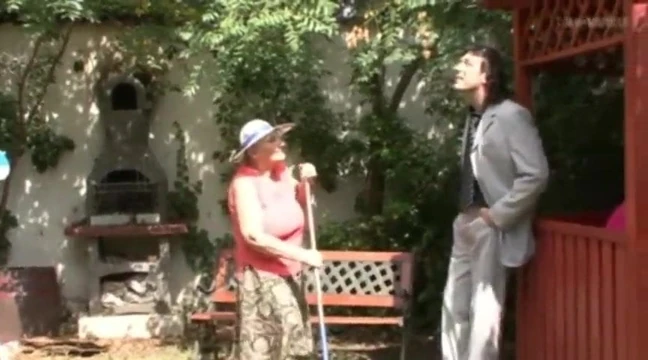 Granny in the garden