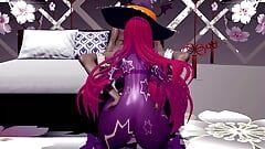 Natsumi Rabbit छेद सेक्स और नृत्य कपड़े उतारती हेनतई चुड़ैल लड़की एमएमडी 3डी लाल बालों का रंग संपादित करें smixix