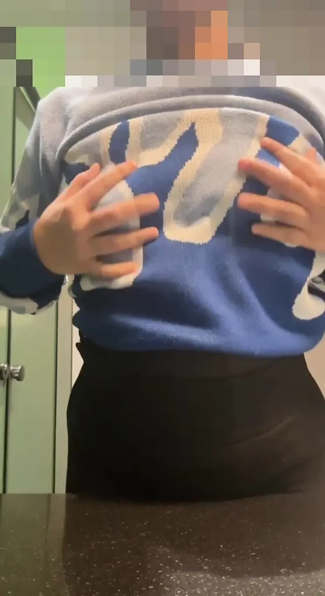 Workplace Temptation: Bathroom Tease and Orgasm!