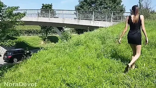 Risky Outdoor Fuck Next to the Highway