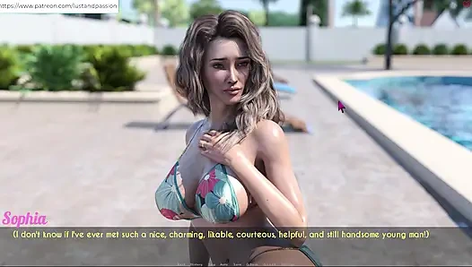 AWAM - Сэм на массаже, лосьон на спине Sophia